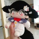 吞月 20cm 着せ替えぬいぐるみ 無属性 黒髪白目着せ替え人形 綿人形 コットンドール キャラクターぬいぐるみ