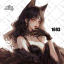 original sticker « no.1693 »     //     人物ステッカー オリジナルステッカー オリジナル人物ステッカー ステッカー cotton melody