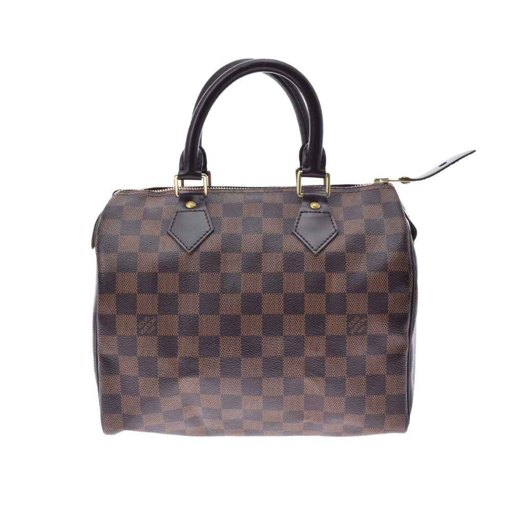 LOUIS VUITTON ルイヴィトン ダミエ スピーディ25 ブラウン N41532 ユニセックス ダミエキャンバス レザー ハンドバッグ ABランク 中古 