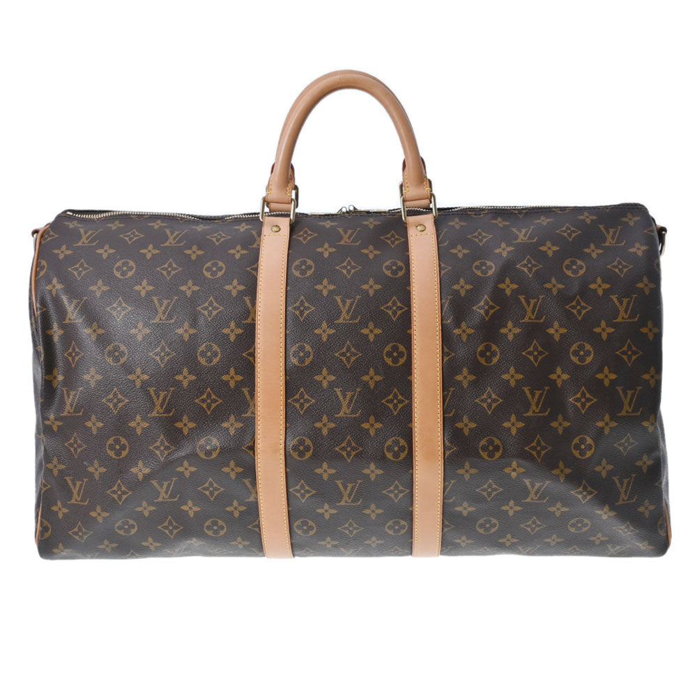 LOUIS VUITTON ルイヴィトン モノグラム キーポルバンドリエール 55 ブラウン M41414 ユニセックス モノグラムキャンバス ボストンバッグ ABランク 中古 