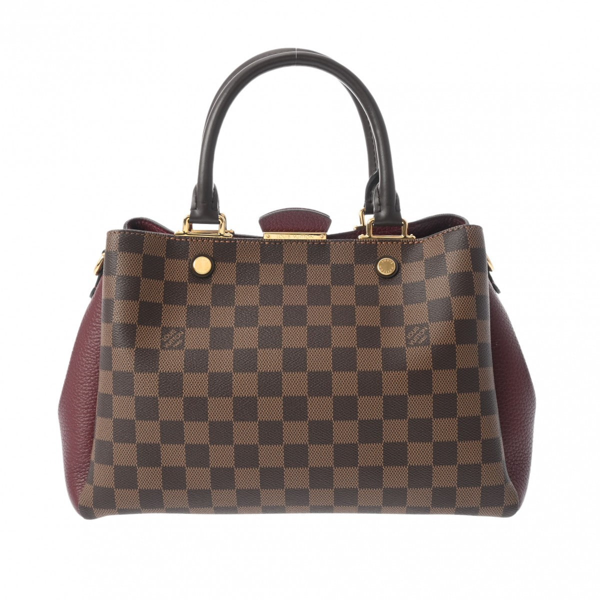 LOUIS VUITTON ルイヴィトン ダミエ ブリタニー ブラウン/ボルドー N41675 レディース ダミエキャンバス ハンドバッグ Aランク 中古 