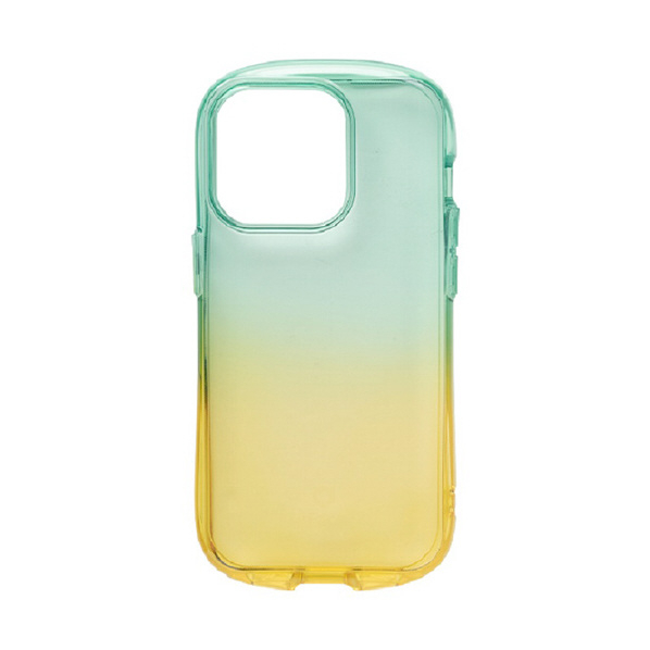 Hamee iPhone 14 Pro用TPUケース IFACE LOOK IN CLEAR LOLLY フォレスト/アプリコット 41-946404