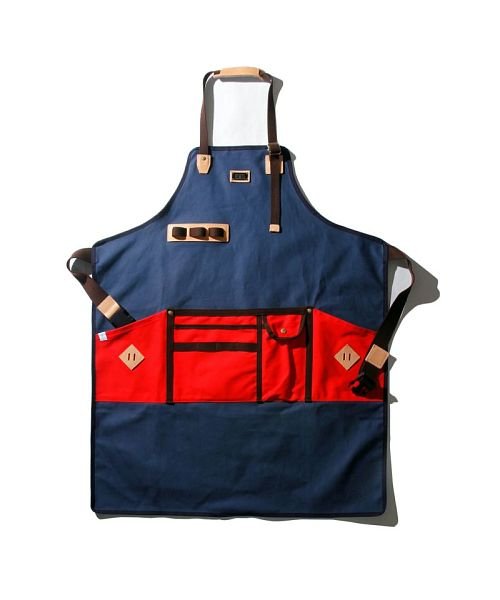 AS2OV / アッソブ CANVAS APRON － L NAVY