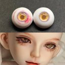 【12mm14mm16mm18mm】 ドールアイ ハンドメイドドール bjd 目 オビツ11 アイサイズ14/7 -4841