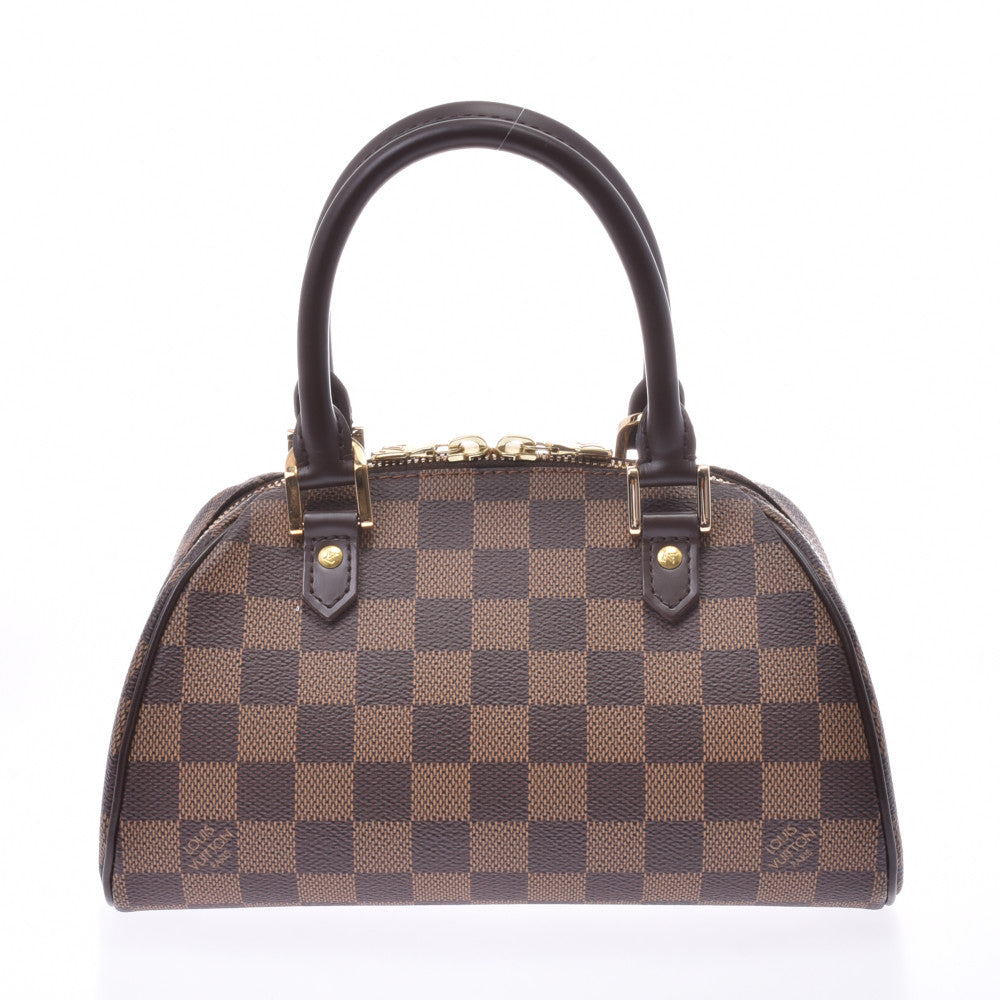 LOUIS VUITTON ルイヴィトン ダミエ リベラミニ ２WAYバッグ ブラウン N41436 レディース ダミエキャンバス レザー ハンドバッグ 新同 中古 