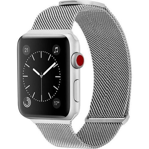 ロイヤルモンスター RM3799SV Apple Watch用メッシュメタルバンド シルバー