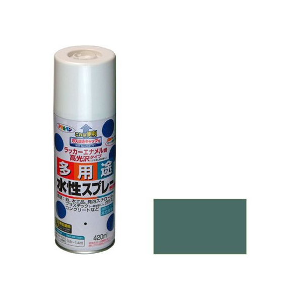 アサヒペン 水性多用途スプレー 420ml オールドグリーン FC226NS