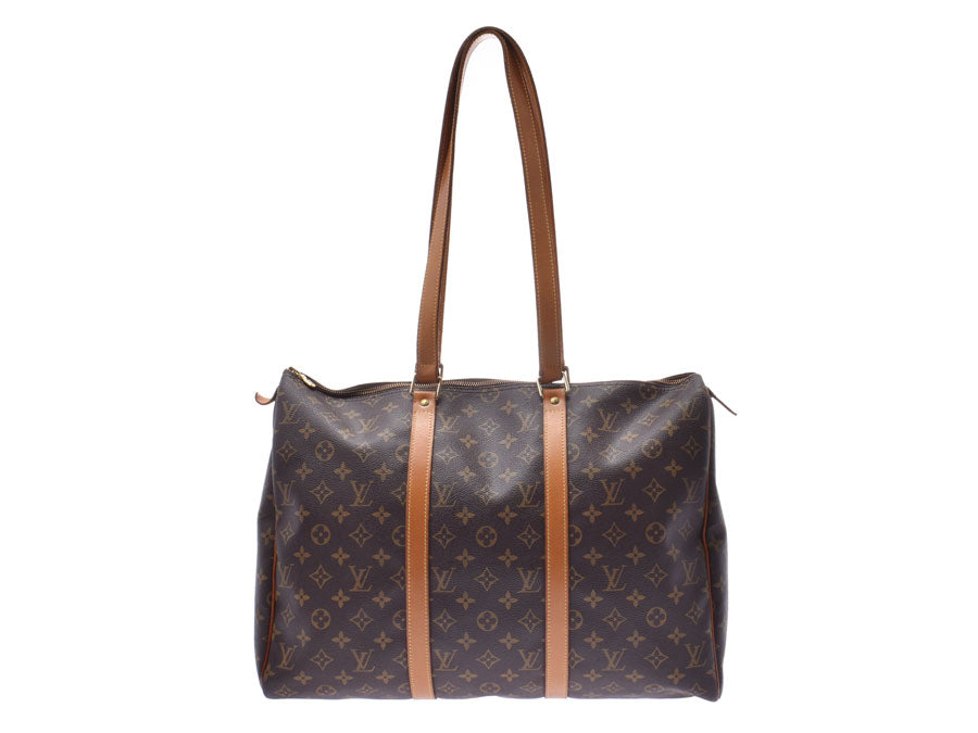 ルイヴィトン モノグラム フラネリー45 ブラウン M51115 メンズ レディース 本革 ショルダーバッグ Bランク LOUIS VUITTON 中古 