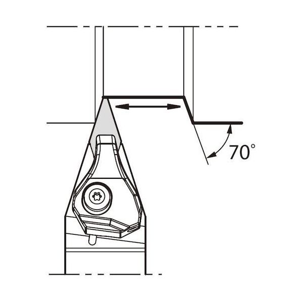 京セラ 外径・倣い加工用クーラントホルダ DVVN-JCT DVVNN2525M-16JCT 1本 272-9675（直送品）