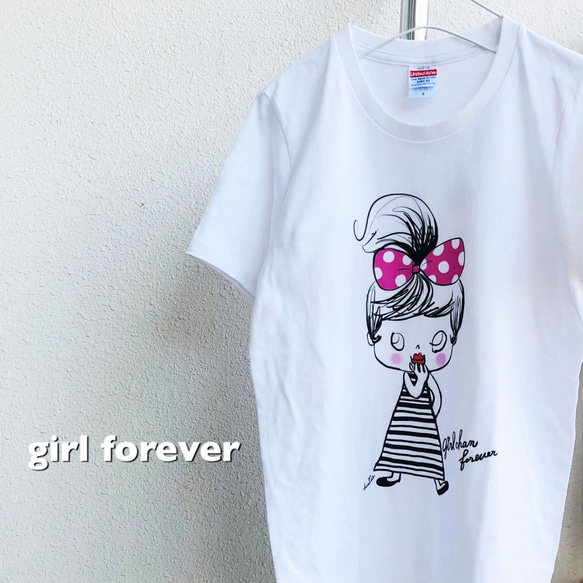 リボンガール/自分を表現するあなたへ。girlちゃんコットンTシャツ