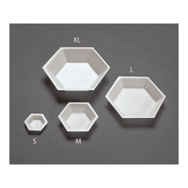 アズワン 六角形PS計量皿(帯電防止) 500枚入 XL 1袋(500枚) 3-8992-04（直送品）