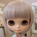 ネオブライス ウィッグ ドーリィボブ ローズシルバー 10インチ/ドール Blythe