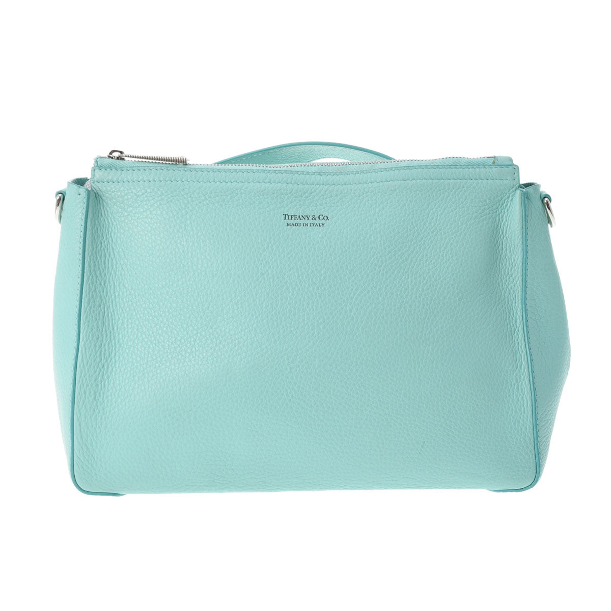 TIFFANY&Co. ティファニー 2WAY クロスボディ ティファニーブルー レディース レザー ショルダーバッグ ABランク 中古 