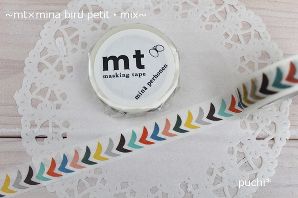 mt×mina perhonen bird petit・mix：マスキングテープ