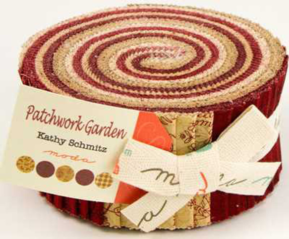 「Patchwork Garden」moda Jelly Rolls (カットクロス40枚）Kathy Schmitz