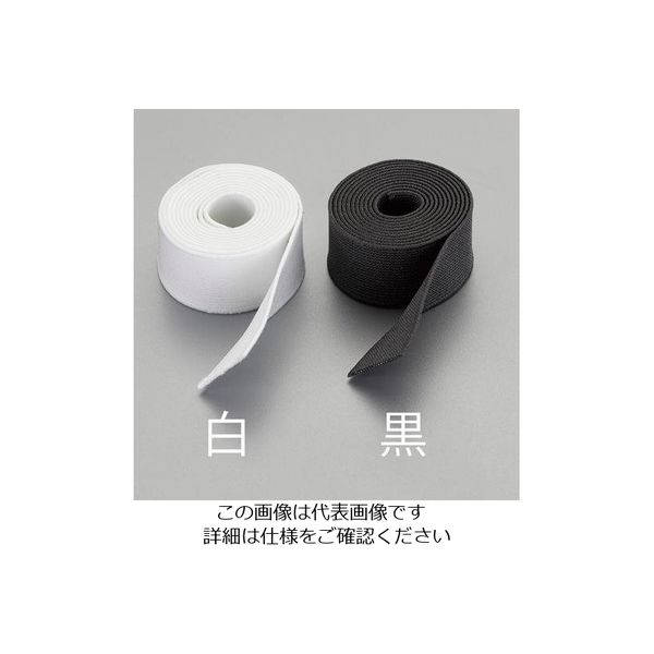 エスコ 80mm x 5m 平織ゴム (黒) EA628PV-322 1セット(2個)（直送品）