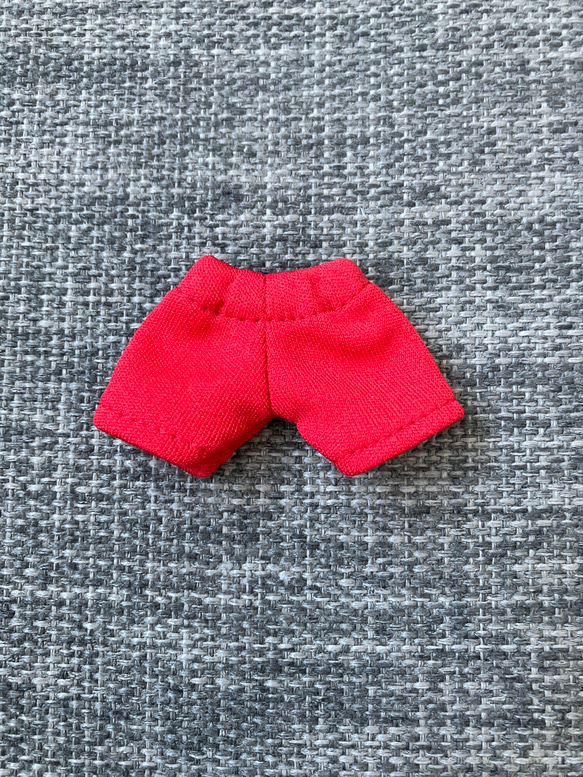 オビツ11 ジャージ素材のshort pants red