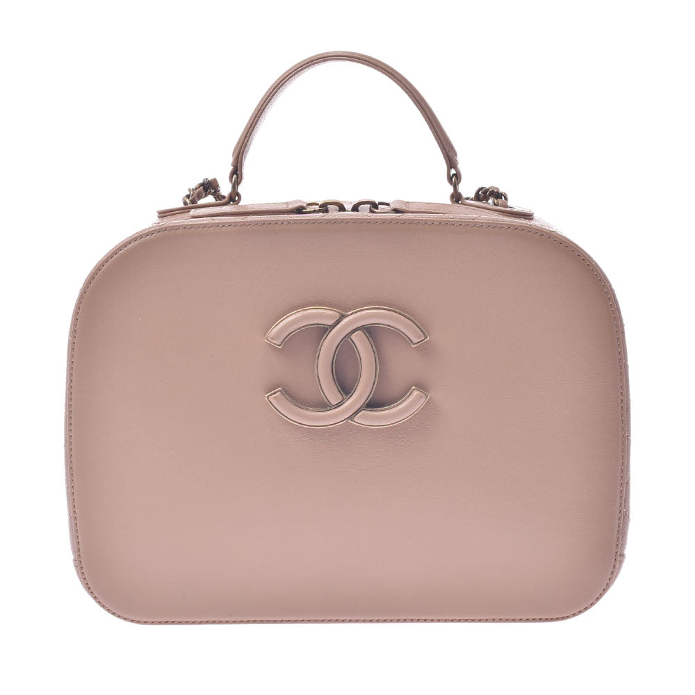 CHANEL シャネル 2WAYチェーンショルダーバッグ ベージュ ゴールド金具 レディース レザー ショルダーバッグ Aランク 中古 