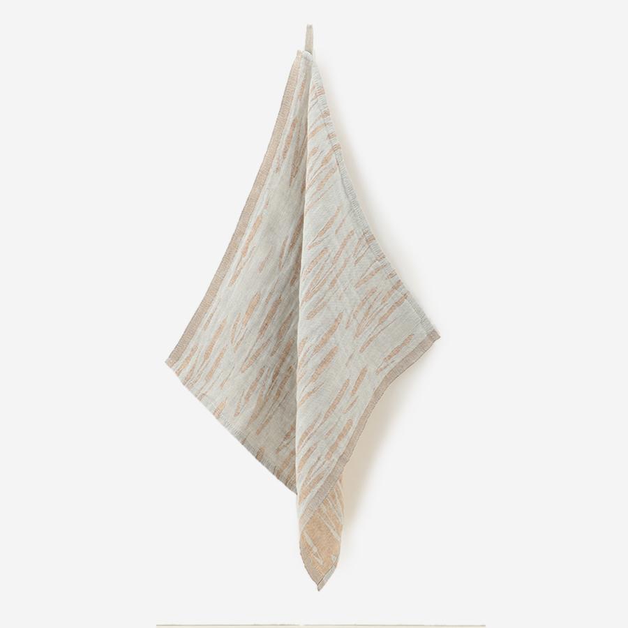 LAPUAN KANKURIT | OSMANKAAMI towel / grey-cinnamon 46×46cm