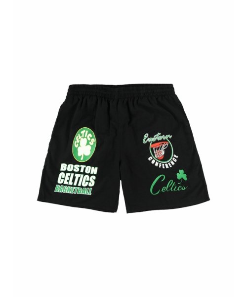 セルティックス マルチヒット ナイロン ショーツ ヴィンテージロゴ NBA MULTI HIT NYLON SHORTS VINTAGE LOGO CELTIC