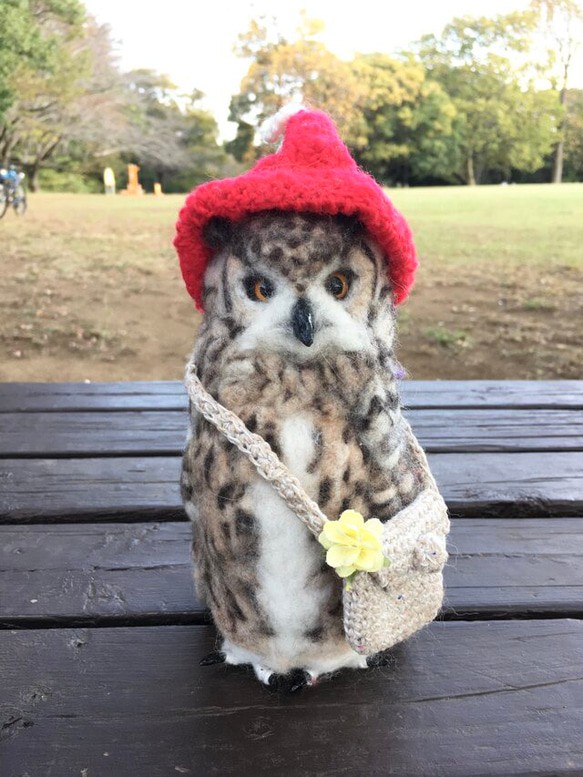 ☆羊毛フェルトのベンガルワシミミズクA