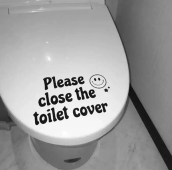 5.Toilet sticker