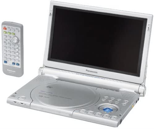 パナソニック ポータブルDVDプレーヤー 9型ワイド液晶搭載 DVD-LA95-S 【中古品】