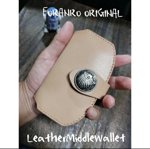 FORANRO ORIGINAL★Leather Middle Wallet