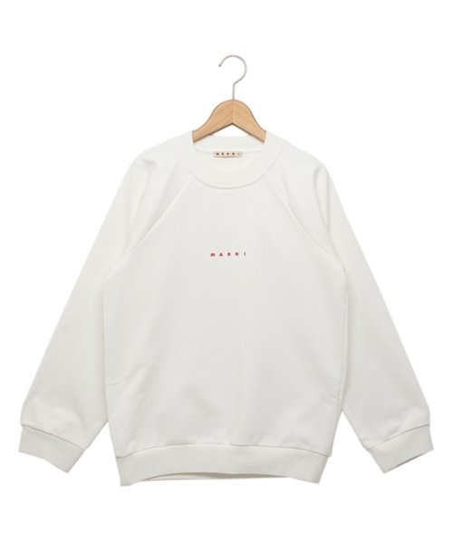 マルニ スウェット レギュラーフィット オーガニックコットン ホワイト レディース MARNI FLJE0128P7 USCU87 LOW02