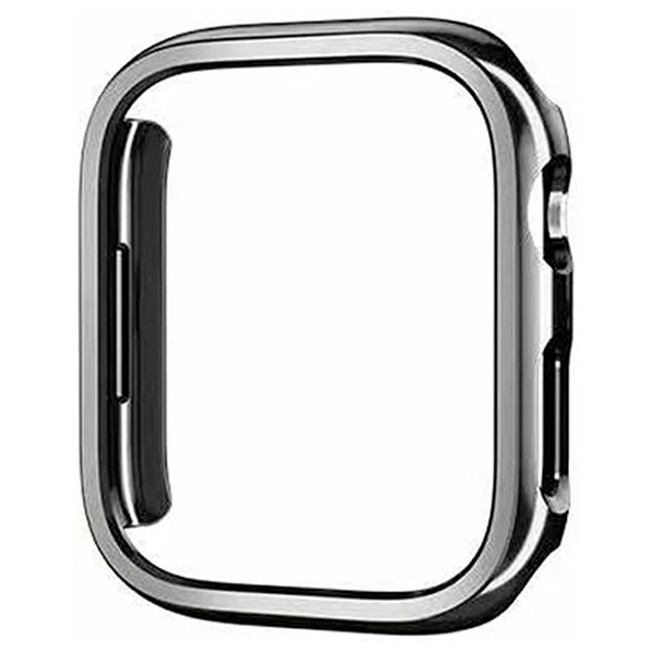 GAACAL Apple Watch Series 4-6/SE1-2 [44mm]用プラスチックフレーム メタリックブラック W00224BK4