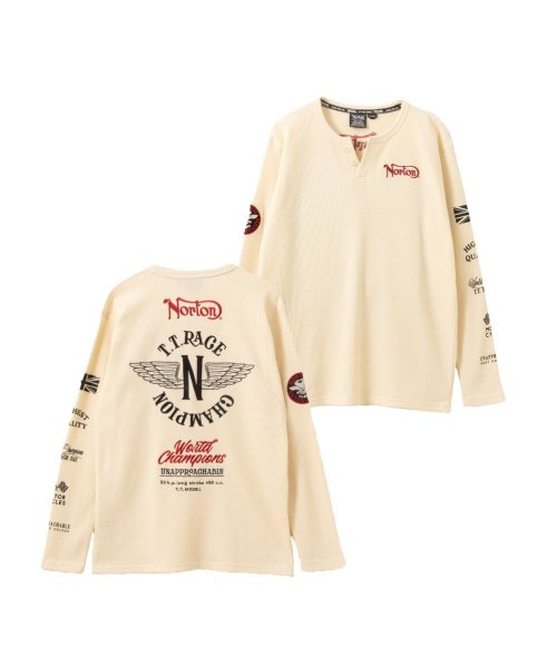 Norton ノートン サーマルキーネック長袖Tシャツ 241N1100A