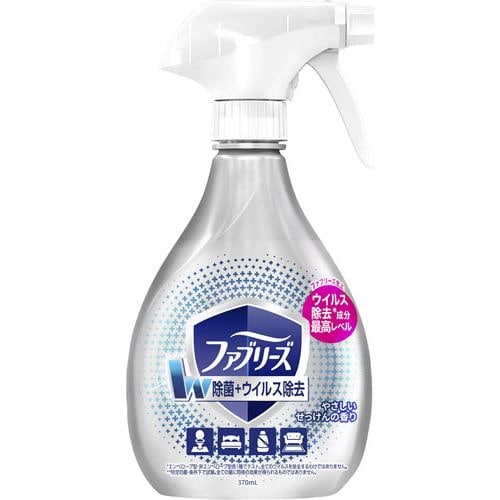 P&Gジャパン ファブリーズW除菌+ウイルス除去プレミアム やさしい石けんの香り 本体 370ML