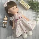 【SALE】ソランちゃん♡メルちゃん♡花柄ドッキングワンピース2点セット#293