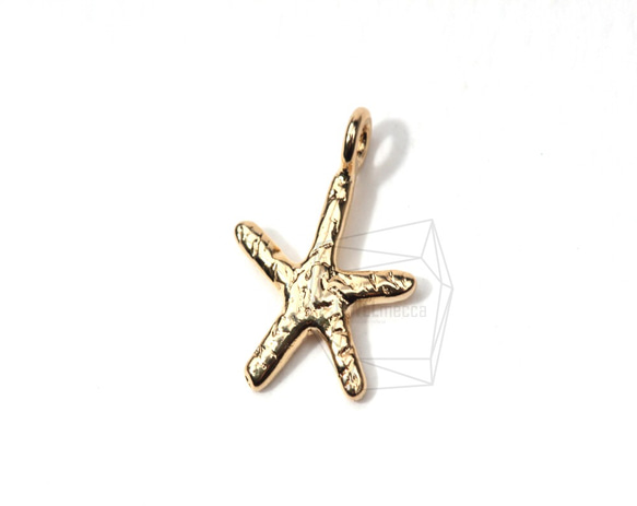 PDT-070-G【4個入り】ヒトデペンダント,Starfish Ocean Under the Sea