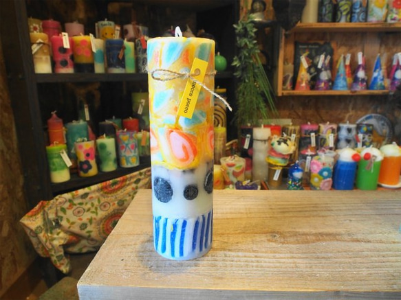 candle　tall円柱wide6.5ｃｍ　ｄ3461