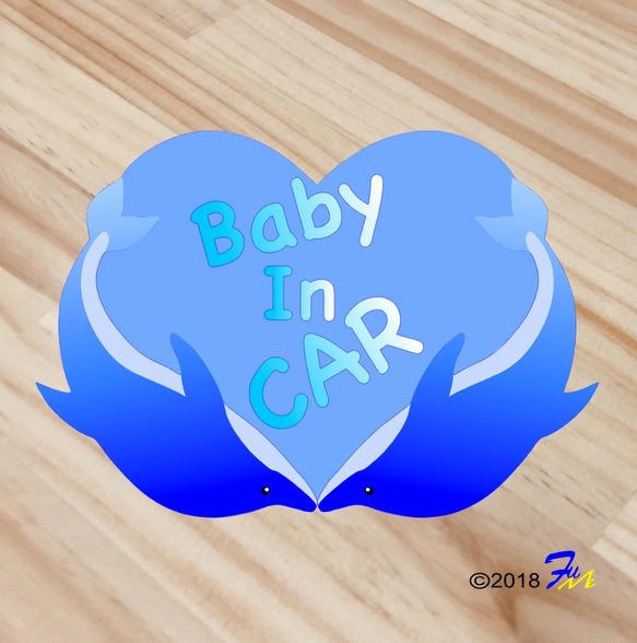 Baby In CAR25 プリントステッカー