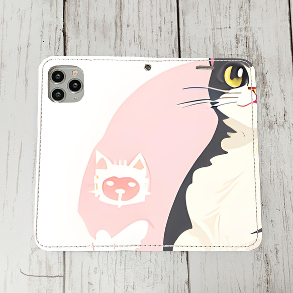 iphoneケース2-4-40 iphone 手帳 ねこ・猫・ネコ 箱2 かわいい アイフォン iface