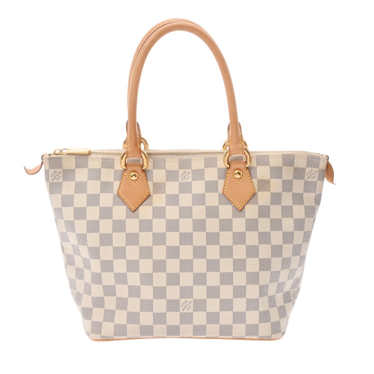 LOUIS VUITTON ルイヴィトン ダミエ アズール サレヤ PM 白 N51186 レディース ダミエアズールキャンバス ハンドバッグ Bランク 中古 