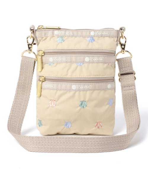 3 ZIP CROSSBODYシーシェルエンブロイダリー