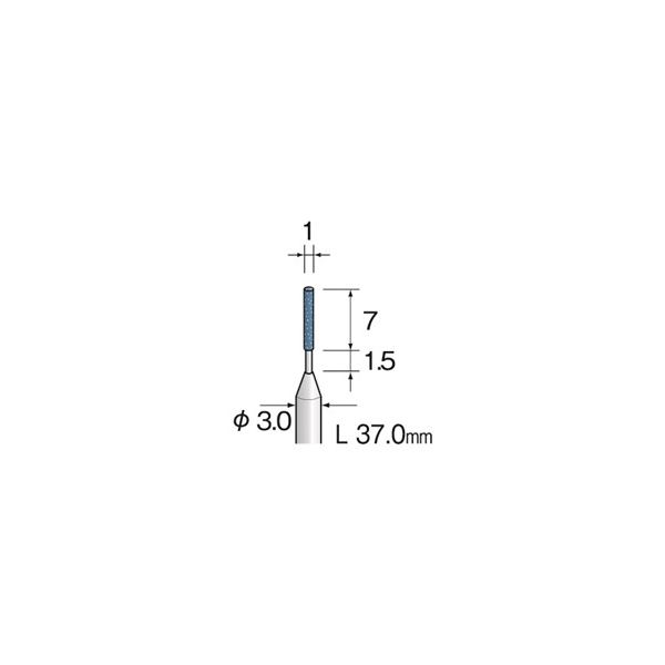 ミニター 精密コバルト砥石 SA #320 φ1 CA3231 1袋(10本)（直送品）