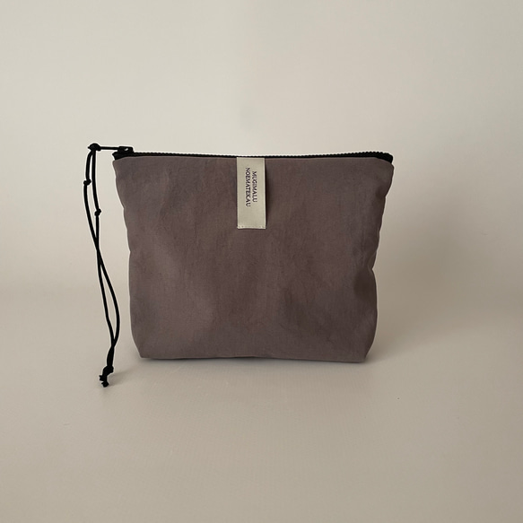 poitto20 マチ5 天然色素染NYLON POUCH..LogWood..