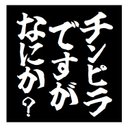 チンピラですがなにか？ おもしろ カー マグネットステッカー