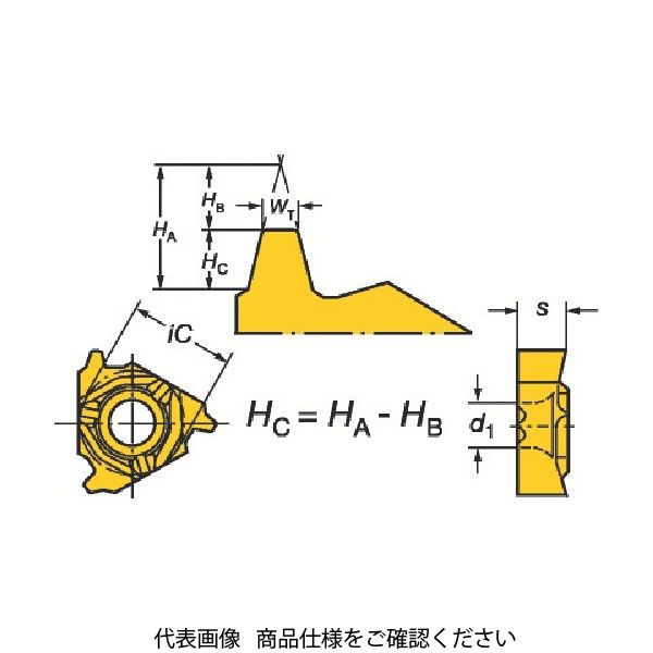 サンドビック コロスレッド266 ねじ切りチップ 1020 COAT