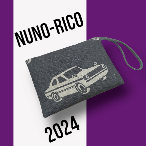 39-25◆入園入学2024◆迷子＆落下防止ループ付き♪８×１２ｃｍサイズが入るポケットティッシュカバー◆レトロ車柄◆