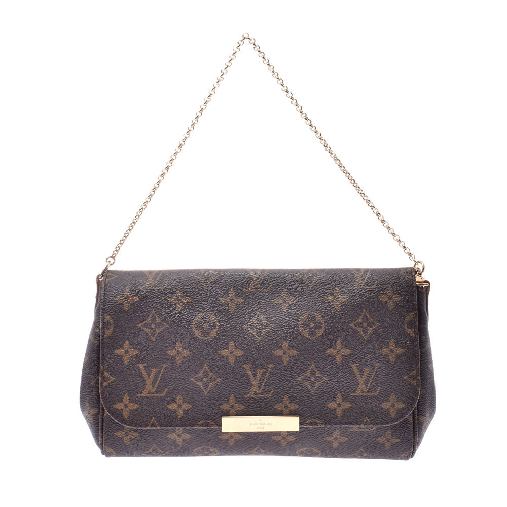 LOUIS VUITTON ルイヴィトン モノグラム フェイボリットMM 2WAYバッグ ブラウン M40718 レディース モノグラムキャンバス ショルダーバッグ Aランク 中古 