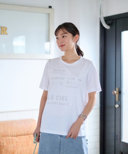 【接触冷感 洗える】ホットフィットロゴＴシャツ【CoC by CARA O CRUZ】