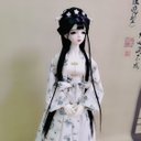 BJD DOLL ドール服 漢服 3点セット1/3サイズ 1/4サイズ 1/6ドール衣装 bjd1/3 doll服 球体関節人形服 女の子中国古代風のワンピース 白