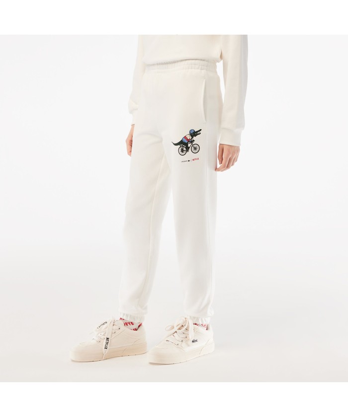 ラコステ/『Lacoste x Netflix』 アレンジワニロゴレディーススウェットトラックパンツ