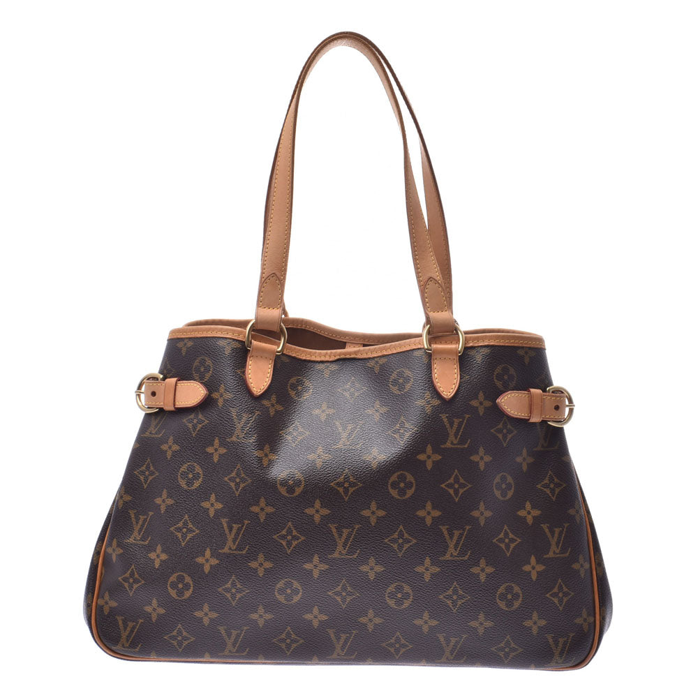 LOUIS VUITTON ルイヴィトンバティニョール オリゾンタル  モノグラム ブラウン レディース モノグラムキャンバス トートバッグ M51154  中古