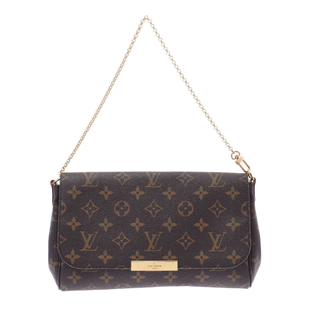 LOUIS VUITTON ルイヴィトン モノグラム フェイボリットMM 2WAY ブラウン M40718 レディース モノグラムキャンバス ショルダーバッグ Aランク 中古 